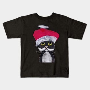 CHRISTMAS CAT Kids T-Shirt